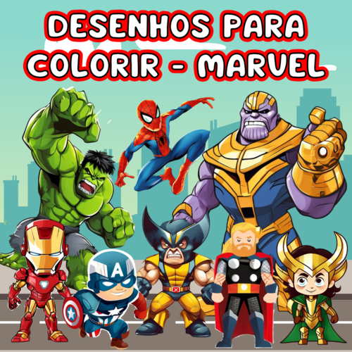 Desenhos para Colorir Marvel